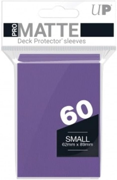 51KXuZex52L._AC_SX466_ Ultra Pro Pro-Matte Sleeves – Purple, Small – for Yu-Gi-Oh, Cardfight/CFVG (60 Deck Protectors) - Image 1
