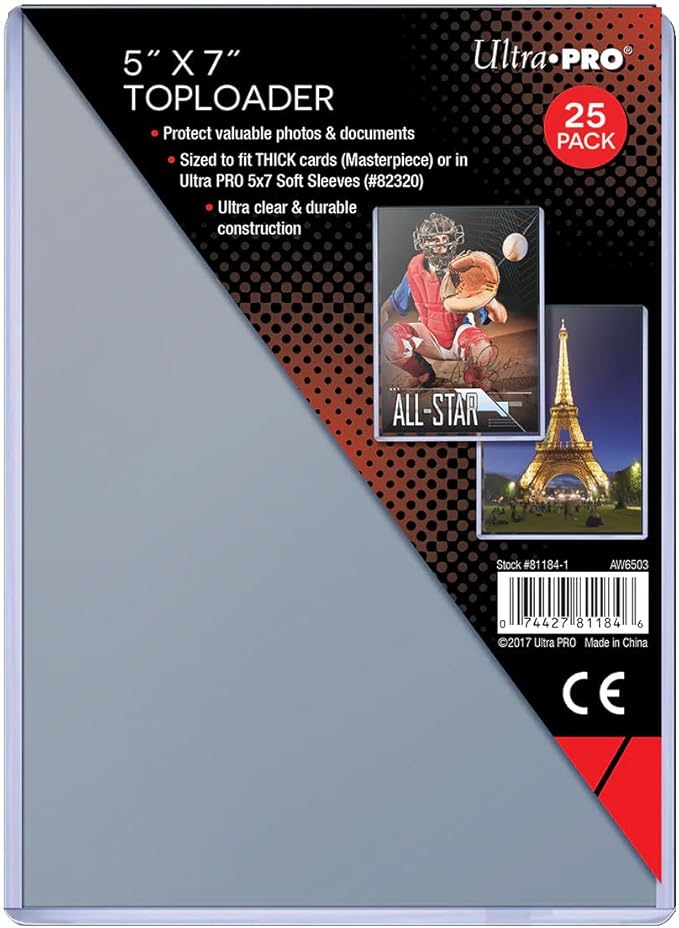 61ui7wardcL._AC_SX679_ Ultra Pro Top Loader (5″ x 7″) – Pack of 25 - Image 1